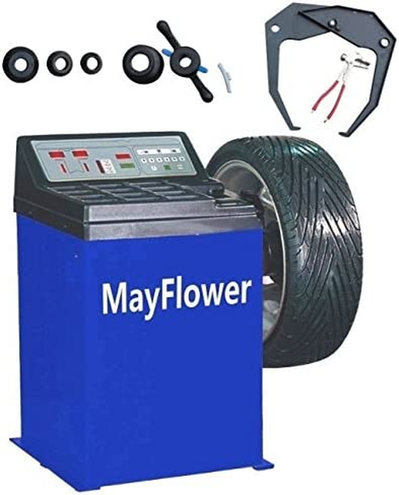 Mayflower - 1.5 HP Tire Changer Wheel Changers Machine Combo Balancer Rim Clamp 950 680 Bead Blaster / 1 Year Full Warranty