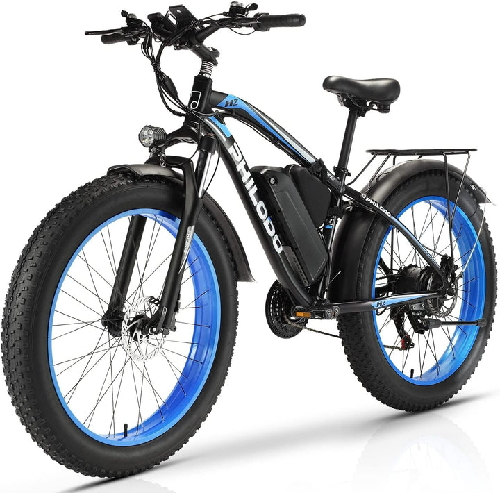 Electric Bike for Adults, Fat Tire Ebike 26" Electric Bike 1000W Electric Mountain Bike 48V/17.5Ah Removable Battery 31MPH Electric Bicycles Shimano 21-Speed