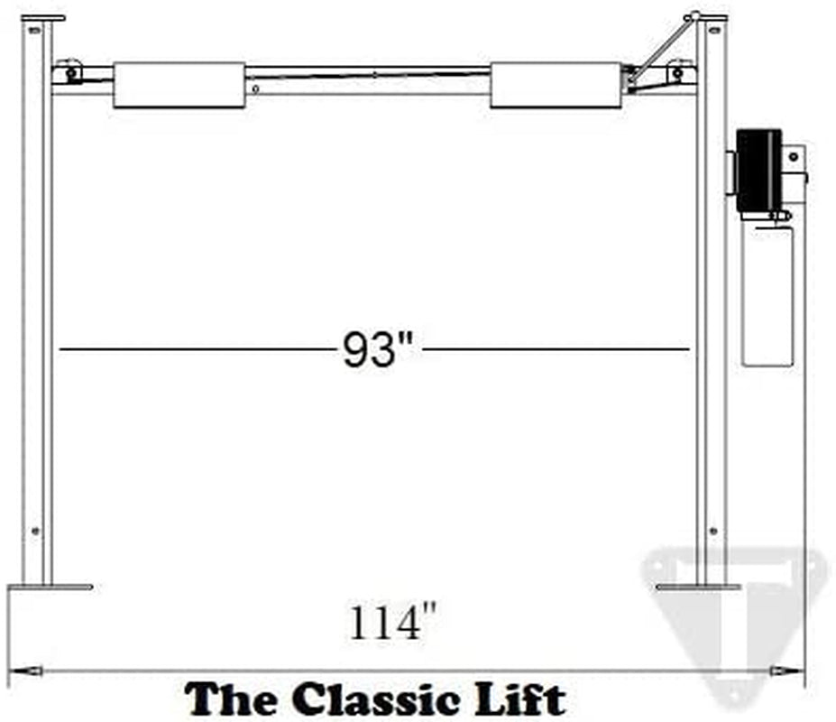 TRIUMPH NSS-8SQ Classic Lift Shorter 8000Lbs 4 Post Storage Service Car Auto Lift Truck Hoist